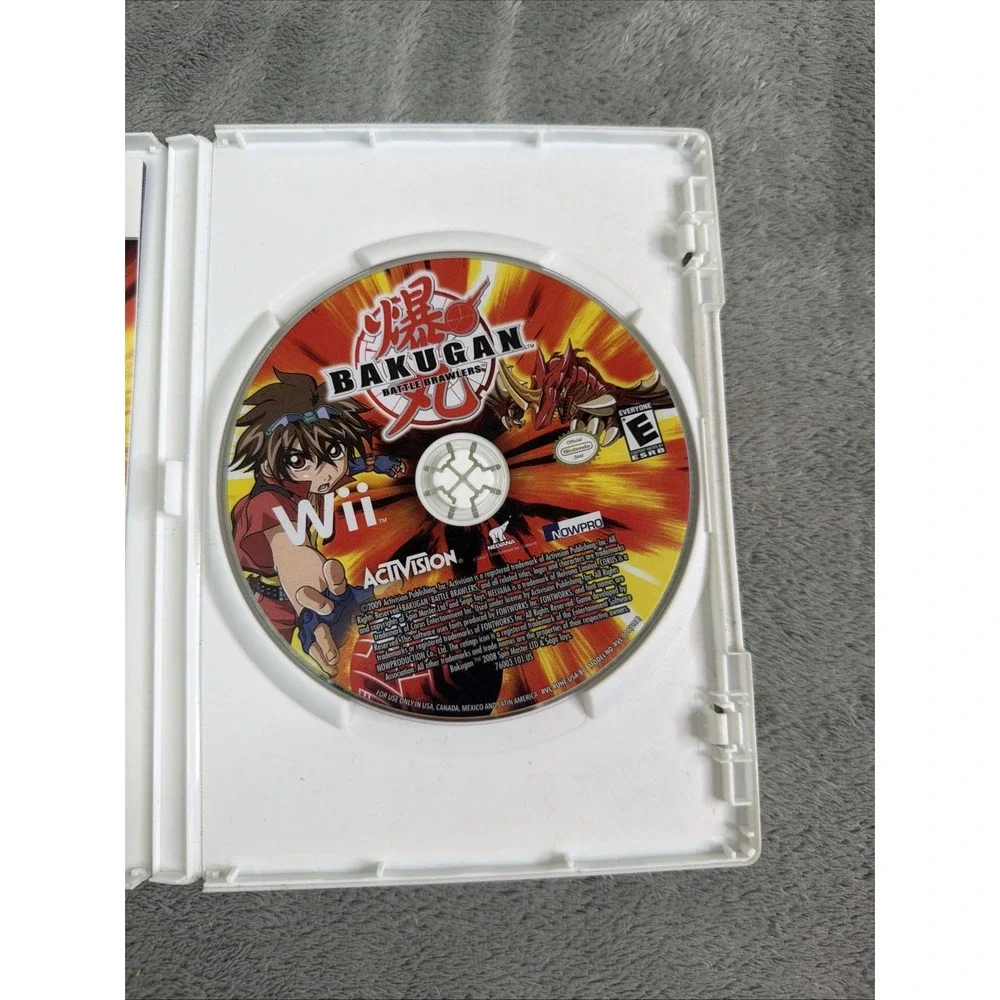 Bakugan Battle Brawlers (Nintendo Wii, 2009) Complete With Manual